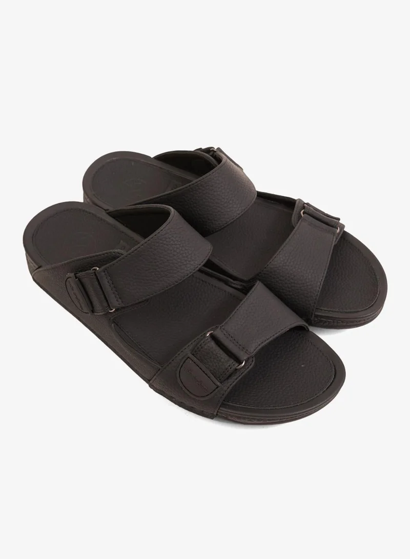 كومفورت بلس صنادل مريحة فاخرة باللون الأسود